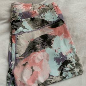 Floral print, full length leggings